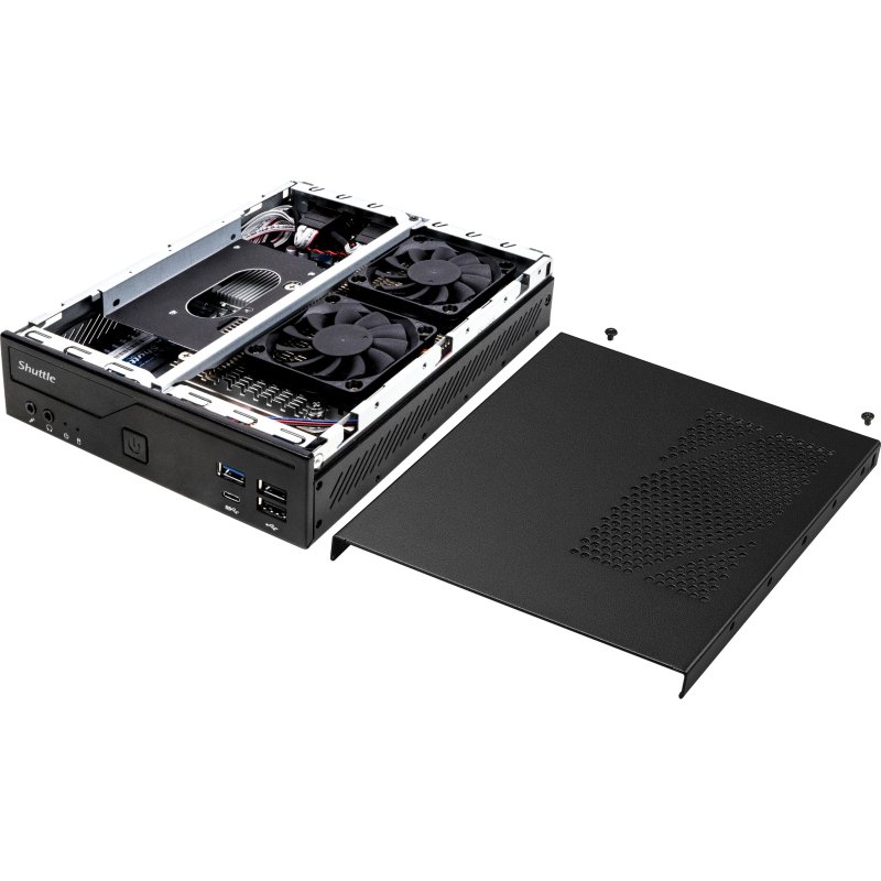 Shuttle Slim PC DH610, S1700, 1x HDMI, 2x DP, 1x 2.5