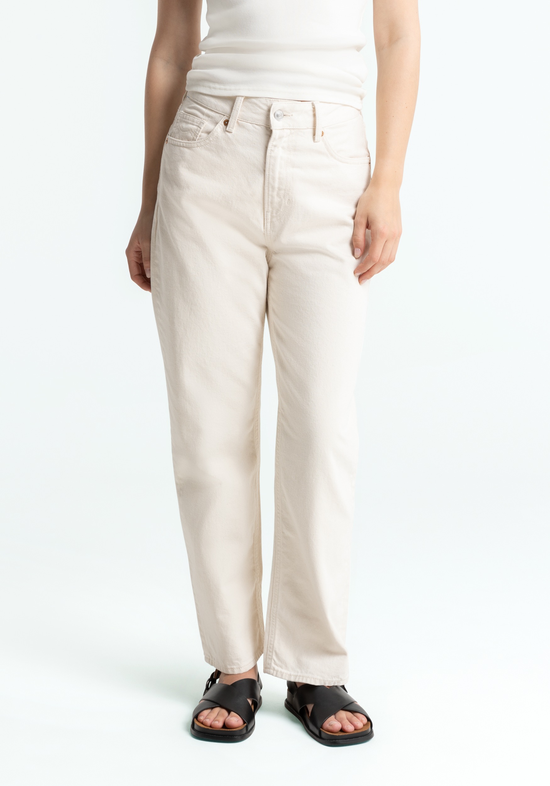 Kings Of Indigo Jeans Liora Clean Recycled Ecru