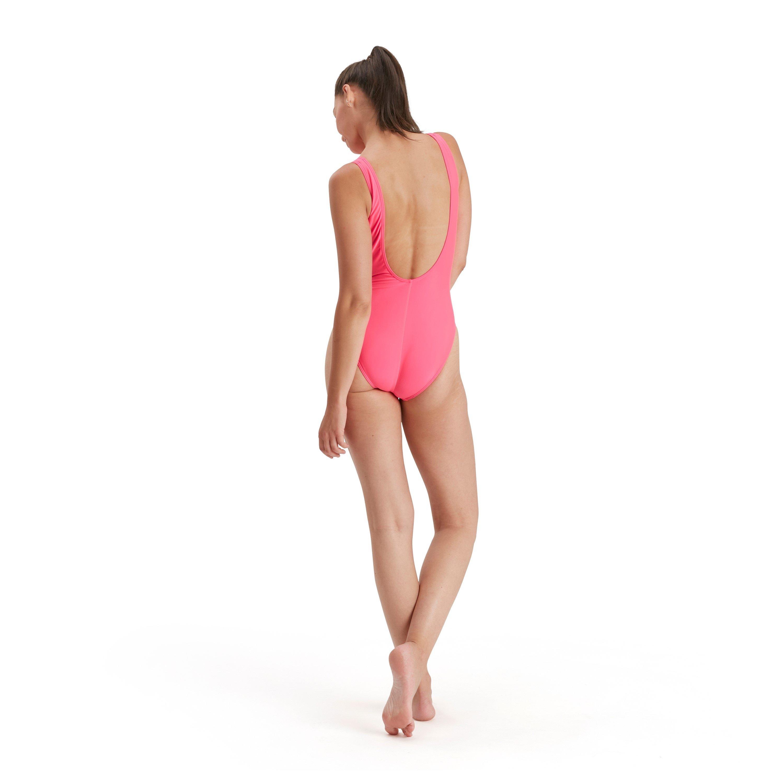 Speedo Logo U Back Swimsuit Womens