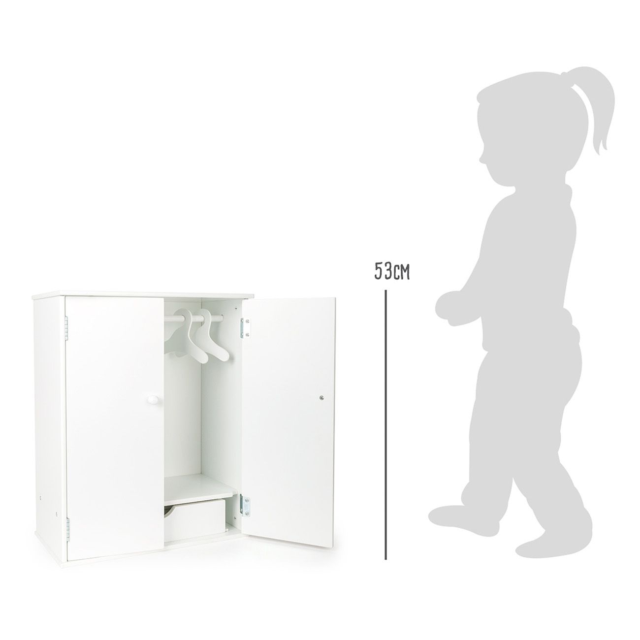 Smallfoot Puppenschrank 11213 Puppenkleiderschrank