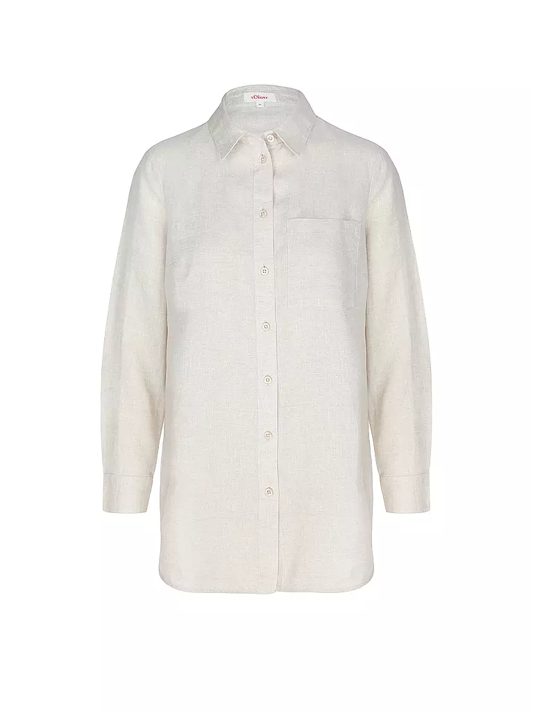 S.OLIVER Leinenbluse  creme