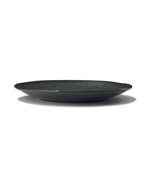 petite assiette - 23 cm - Porto - émail réactif - noir