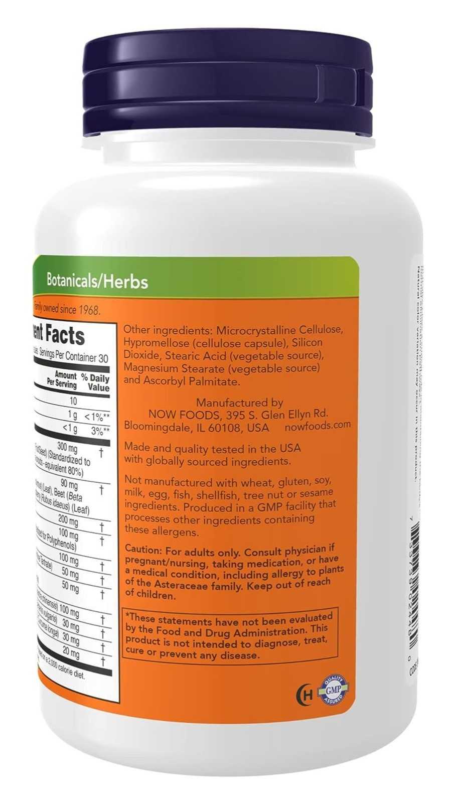 NOW Foods Liver Refresh 90 Cápsulas Veg