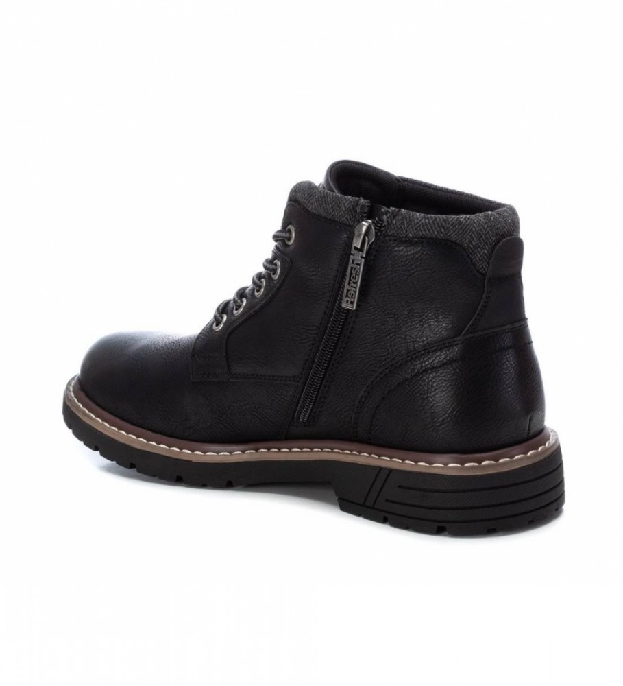 Botas pretas casuais de cano curto Refresh