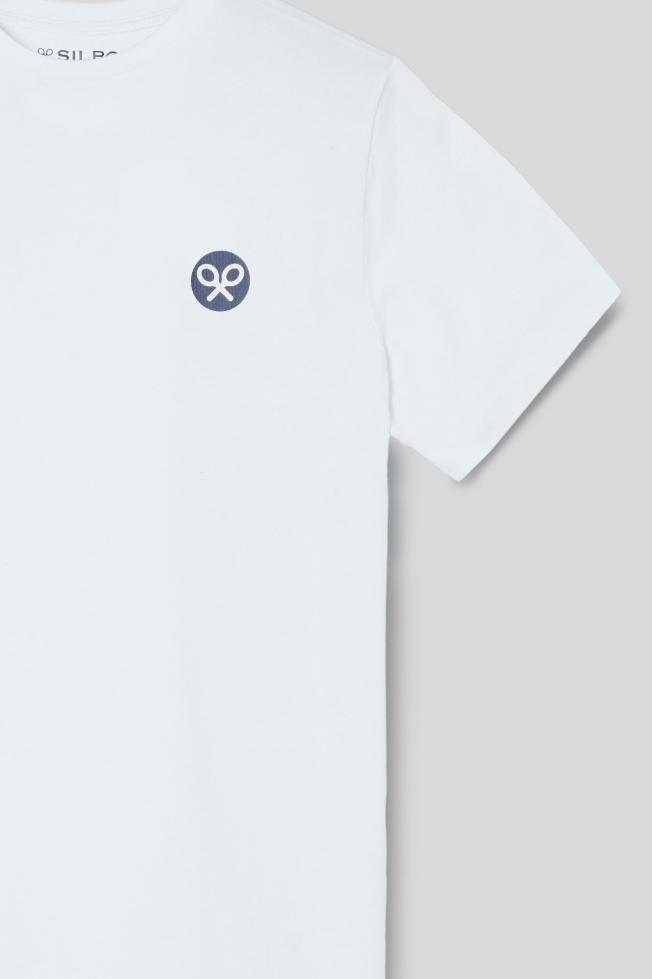 Camiseta branca com logo circular - Branca