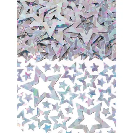 amscan Konfetti Star Shimmer silber