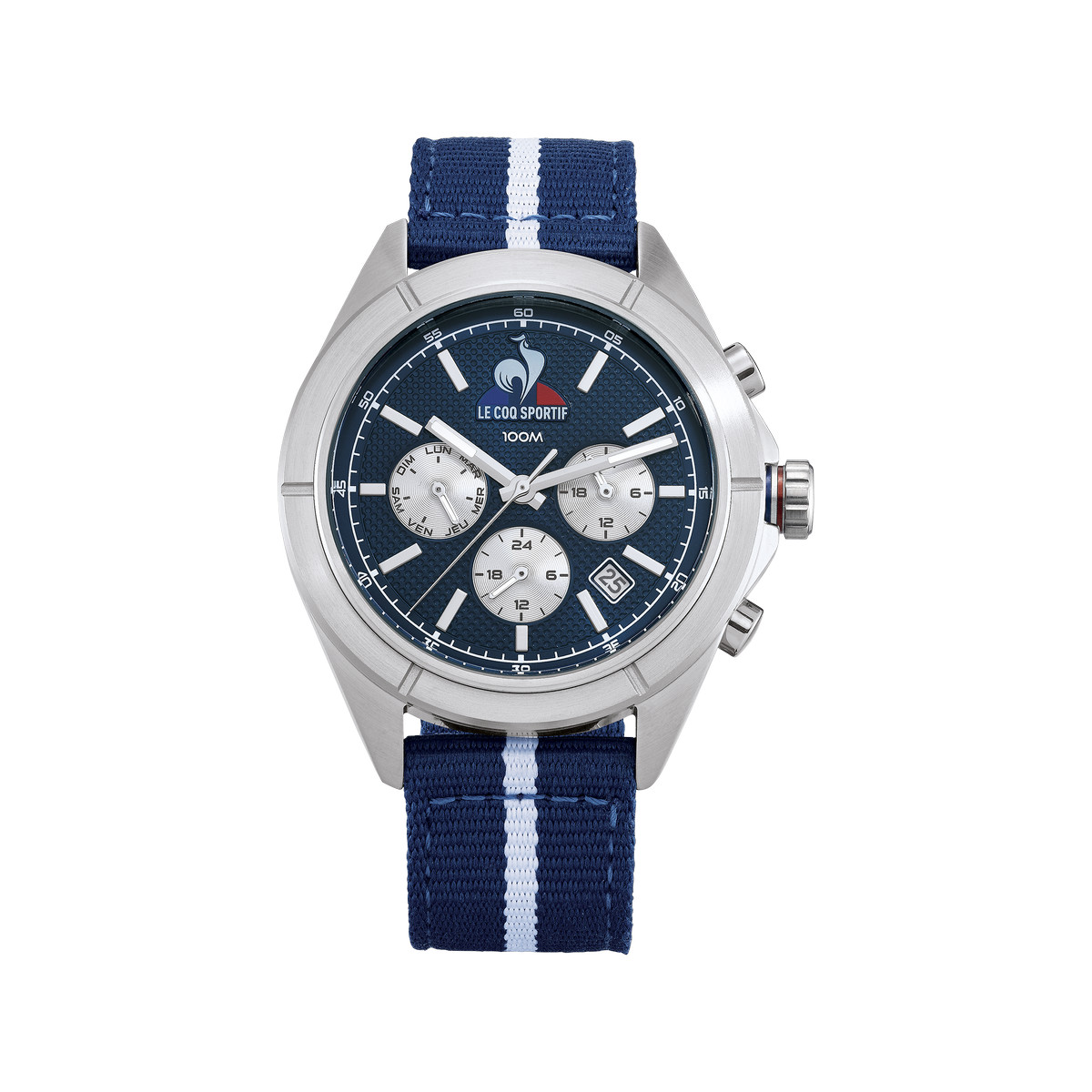 Montre LE COQ SPORTIF Essentiel homme bracelet tissu bleu