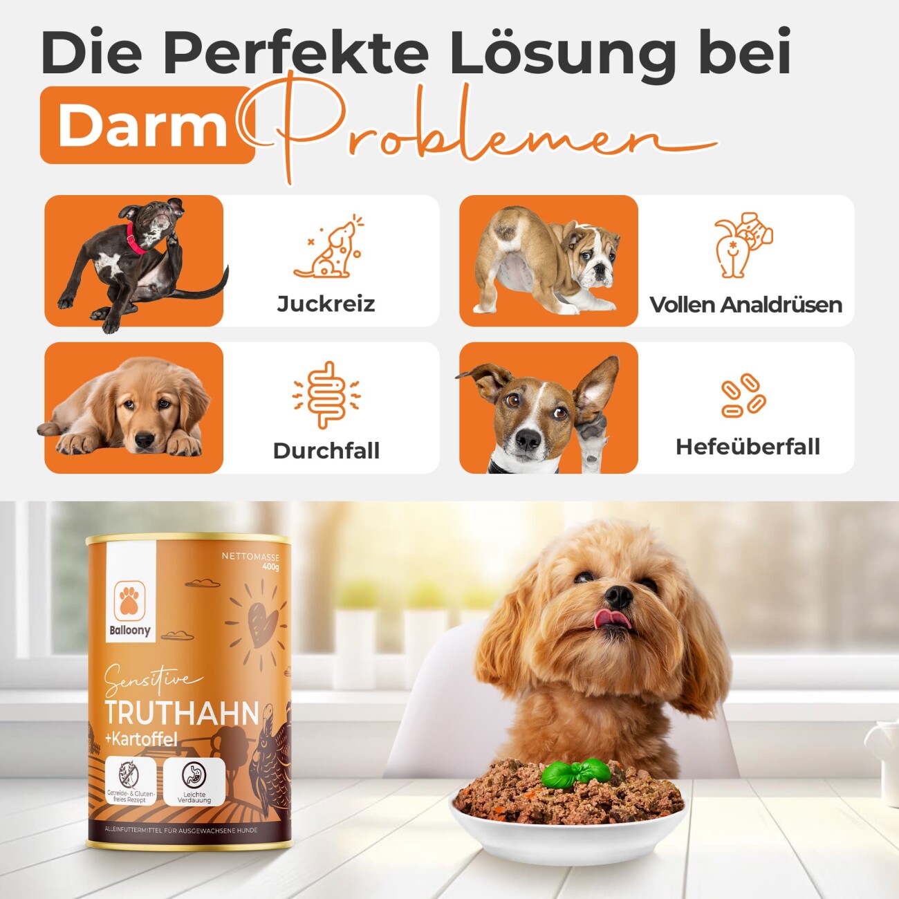 Balloony.pet German Shephy Nassfutter Truthahn 200 g