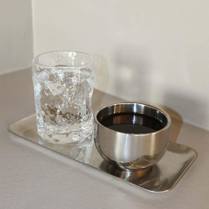 Nichba Design - Serviertablett M, 15 x 26 cm, Edelstahl