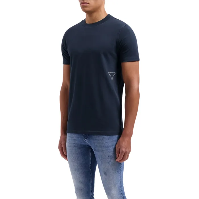 Pure Path Triangular Wordmark Logo Shirt Heren