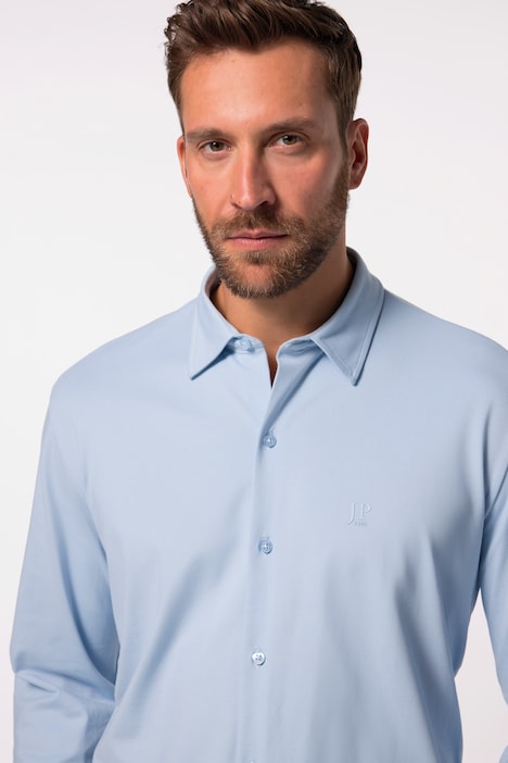 Jersey-Hemd, FLEXNAMIC®, Business, Langarm, Kent-Kragen, Modern Fit