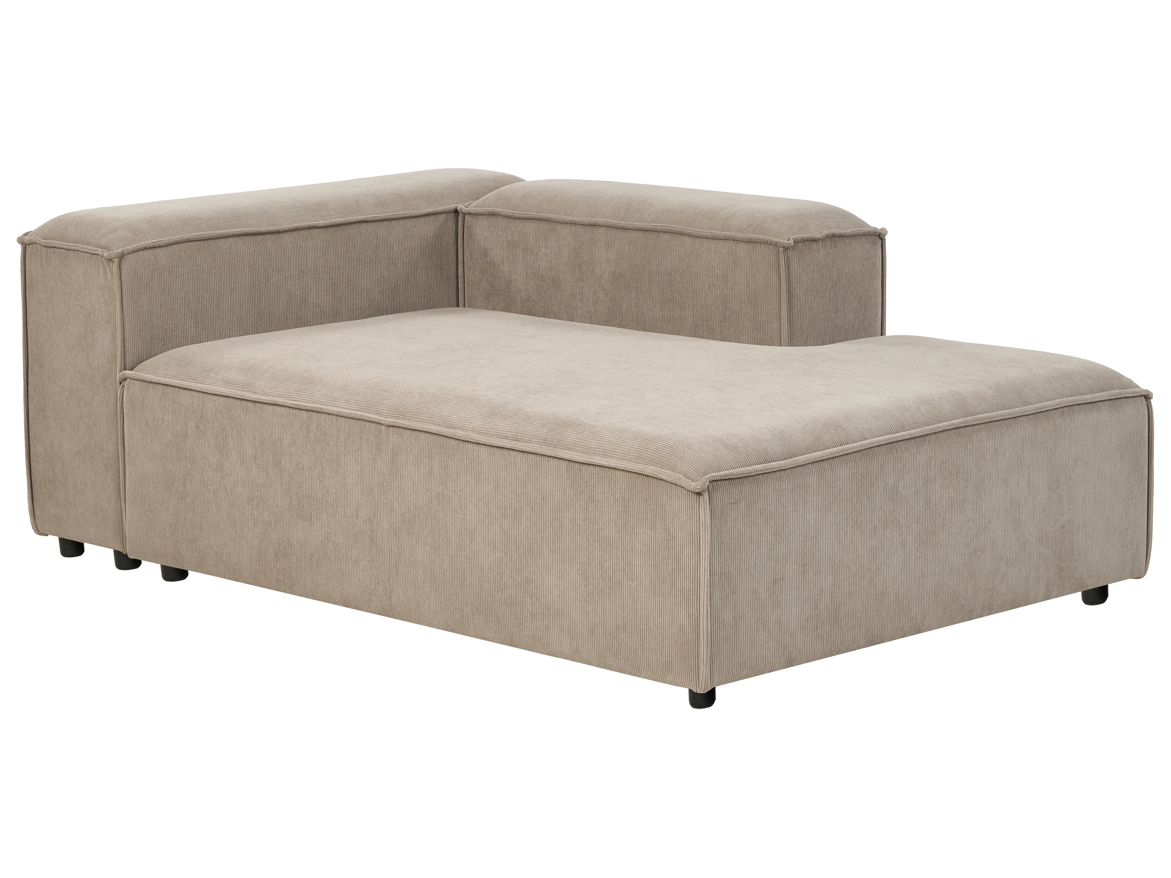 Linkszijdige chaise longue ARDAL Corduroy Lichtbruin