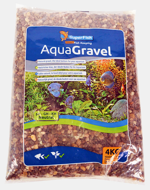 Superfish aquarium grind gravel donker 3-6 mm, 4 kilo