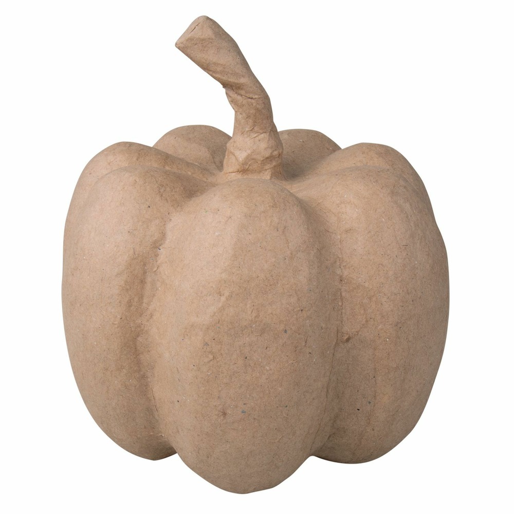 Citrouille - papier mâché - à décorer - 15,5 × 15,5 × 15cm