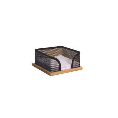 Porte memos mesh bois
