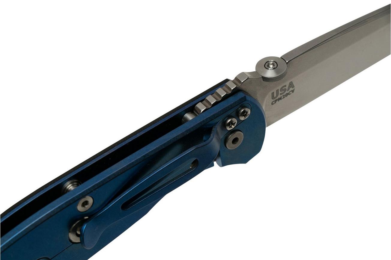 Rick Hinderer FireTac Spanto Stonewash, Blue Black G10, zakmes