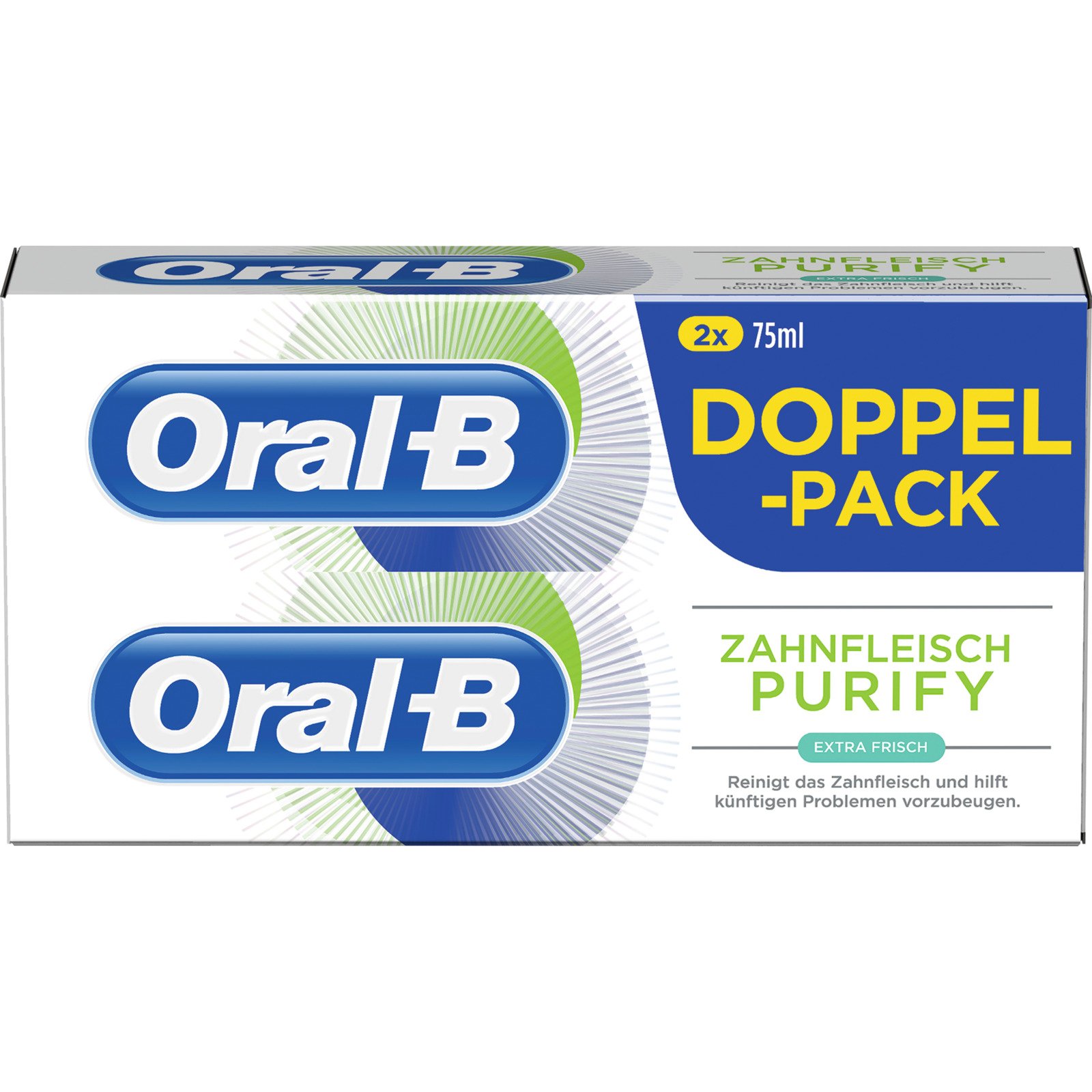 Oral-B Zahnpasta Zahnfleisch Purify Extra Frisch 2 x 75 ml