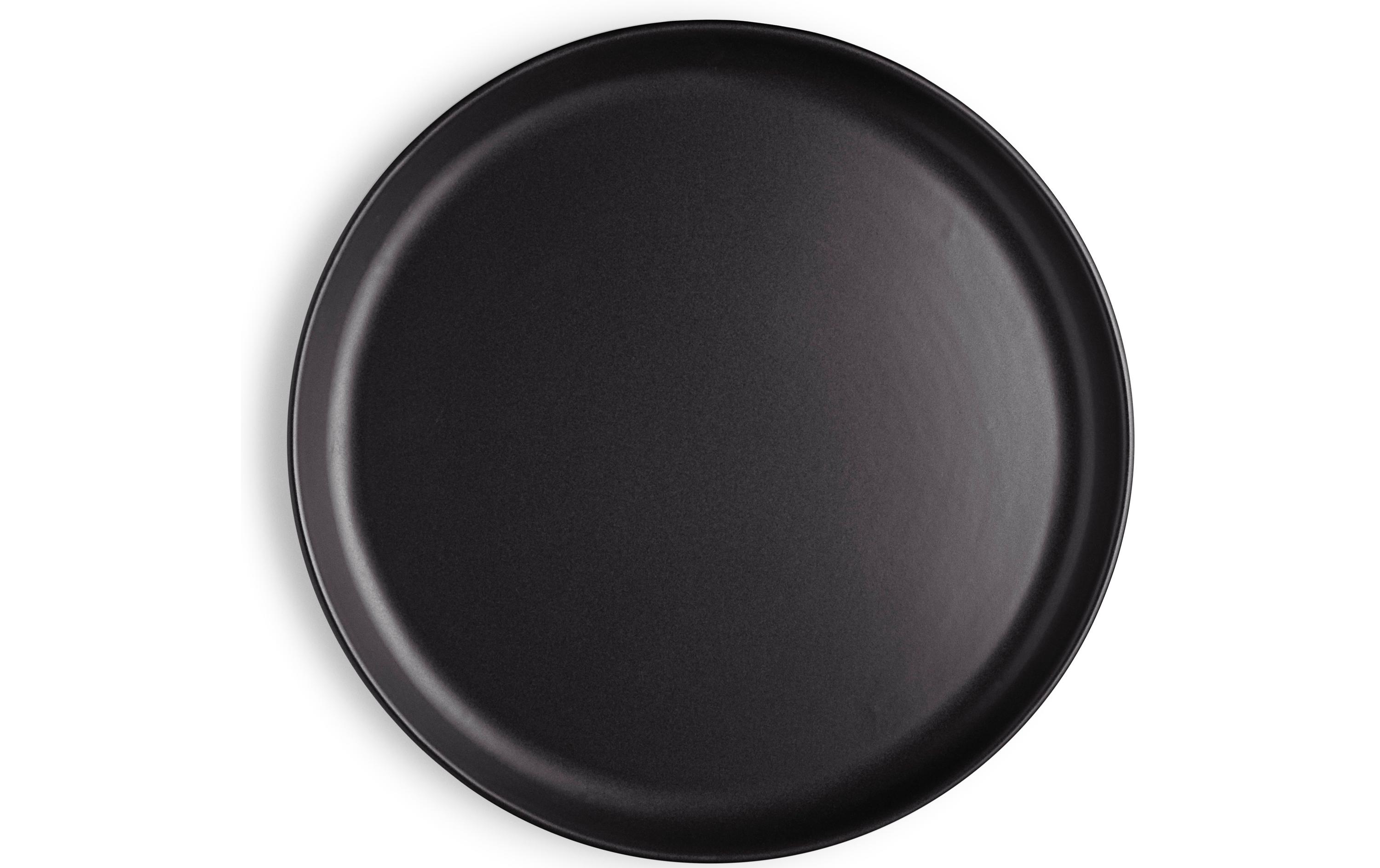 Speiseteller Nordic Kitchen Ø 25 cm, 4 Stück, SchwarzTeller mit senkrechter Kante