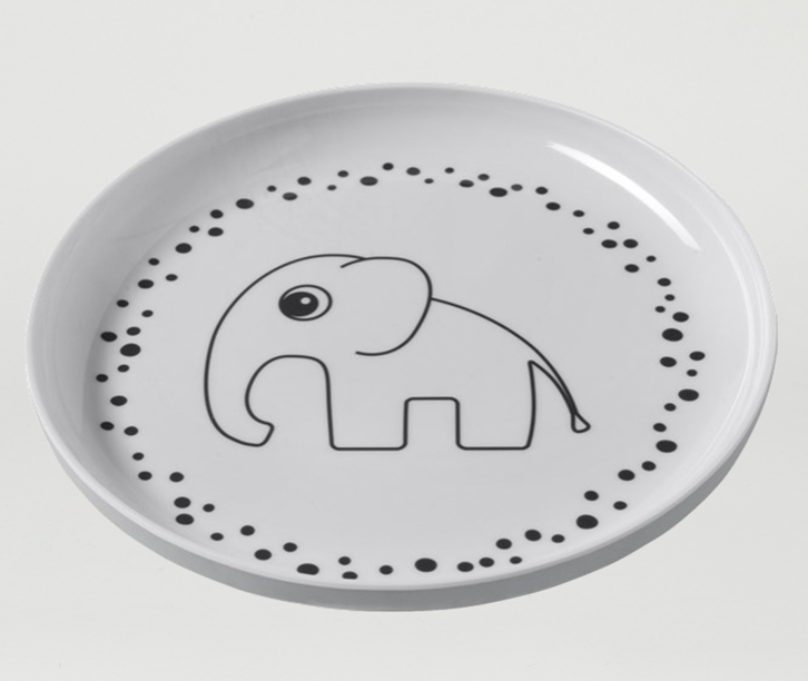 YUMMY ASSIETTE HAPPY DOTS GREY