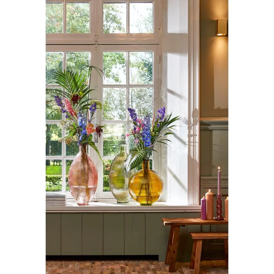 Mica Decorations Bold Houten Krukje - L38 cm - Gerecycled Hout