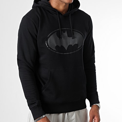 Sweat Capuche Carbone Logo Noir