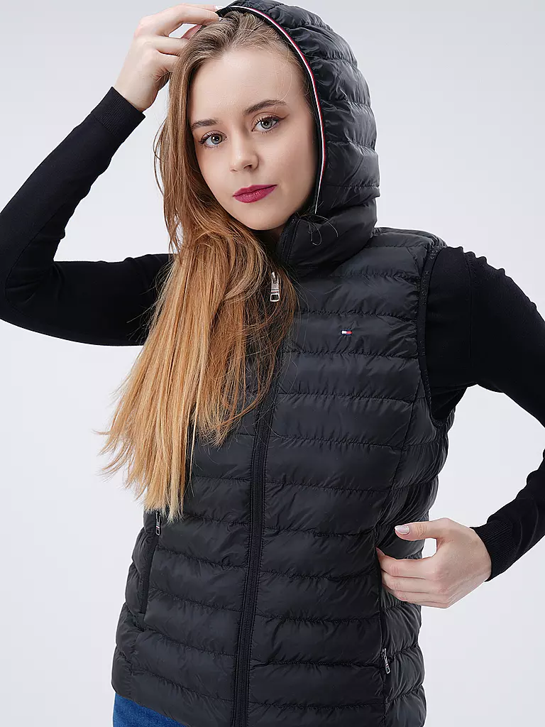 TOMMY HILFIGER Steppgilet schwarz