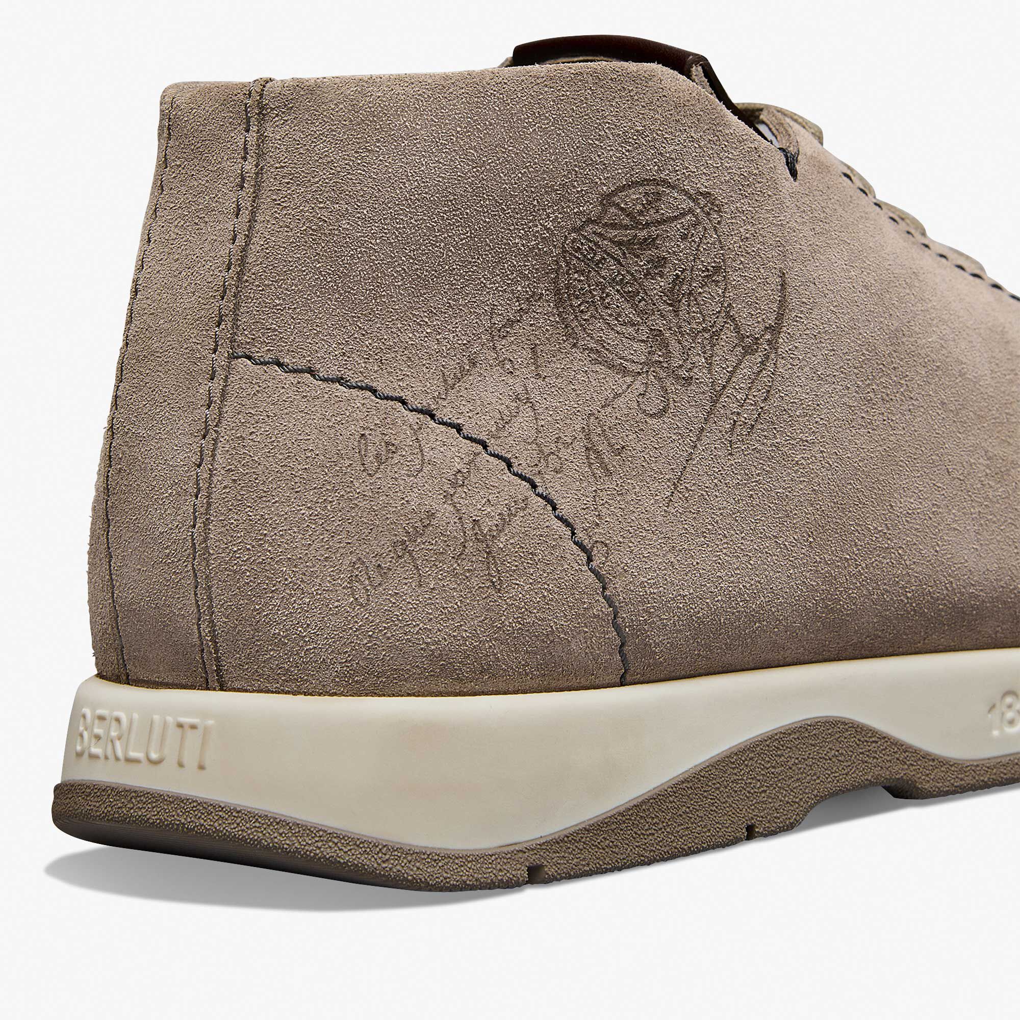 Derby Echappee En Veau Velours Scritto