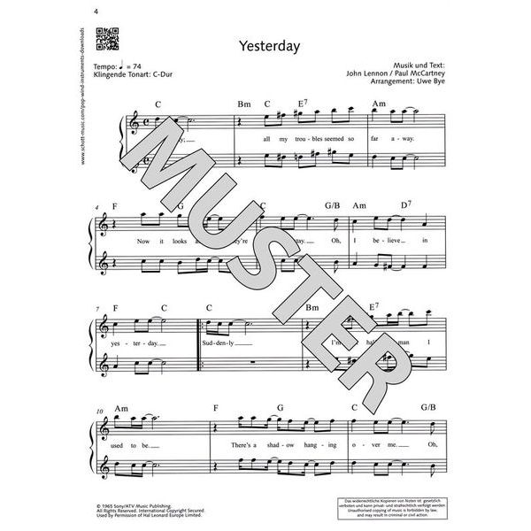 Schott Pop For Flute Vol.1