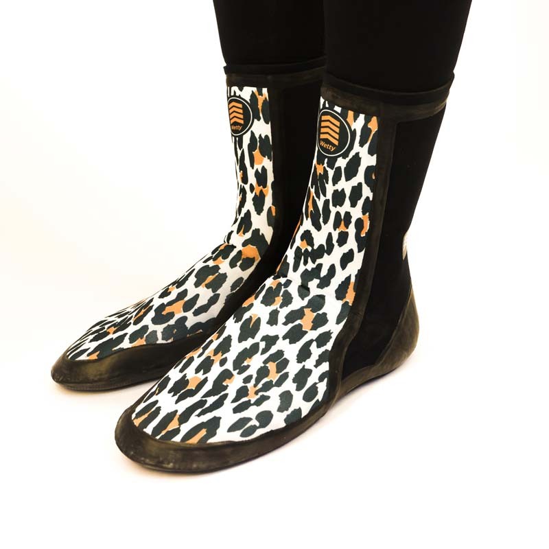 Wetty Chaussons Warrior 5 mm Polaire - Panthère 5 US / 37 Eur