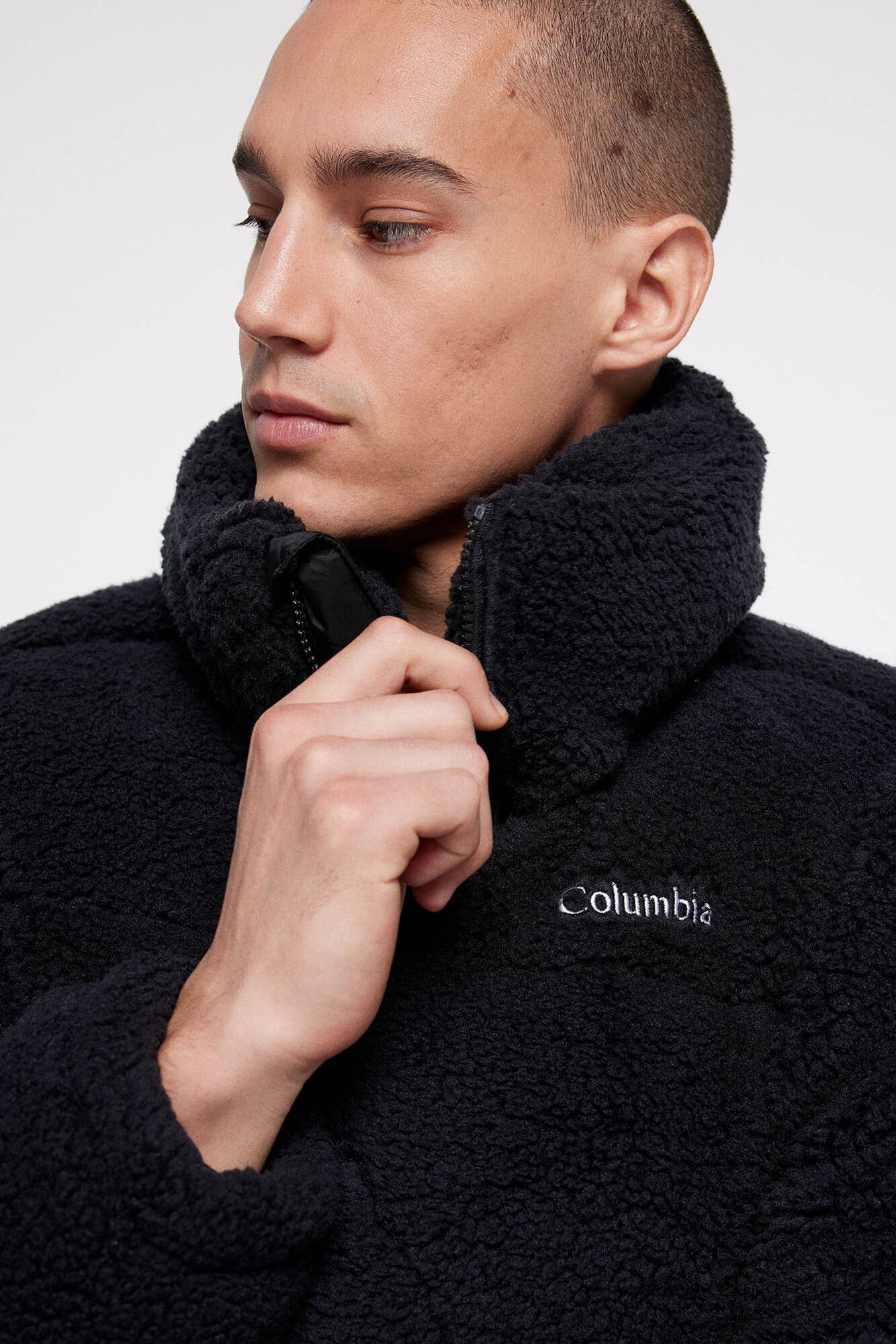 Jaqueta acolchoada masculina Columbia™ Puffect™ com forro de lã Sherpa