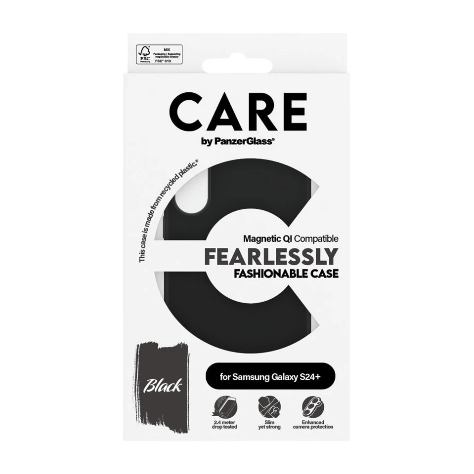 CARE by PanzerGlass - Cover - Black - Samsung S24+