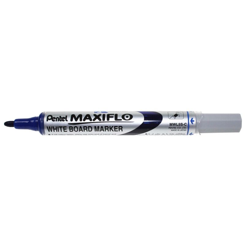 Pentel Whiteboard Marker Maxiflo MWL5S, blau
