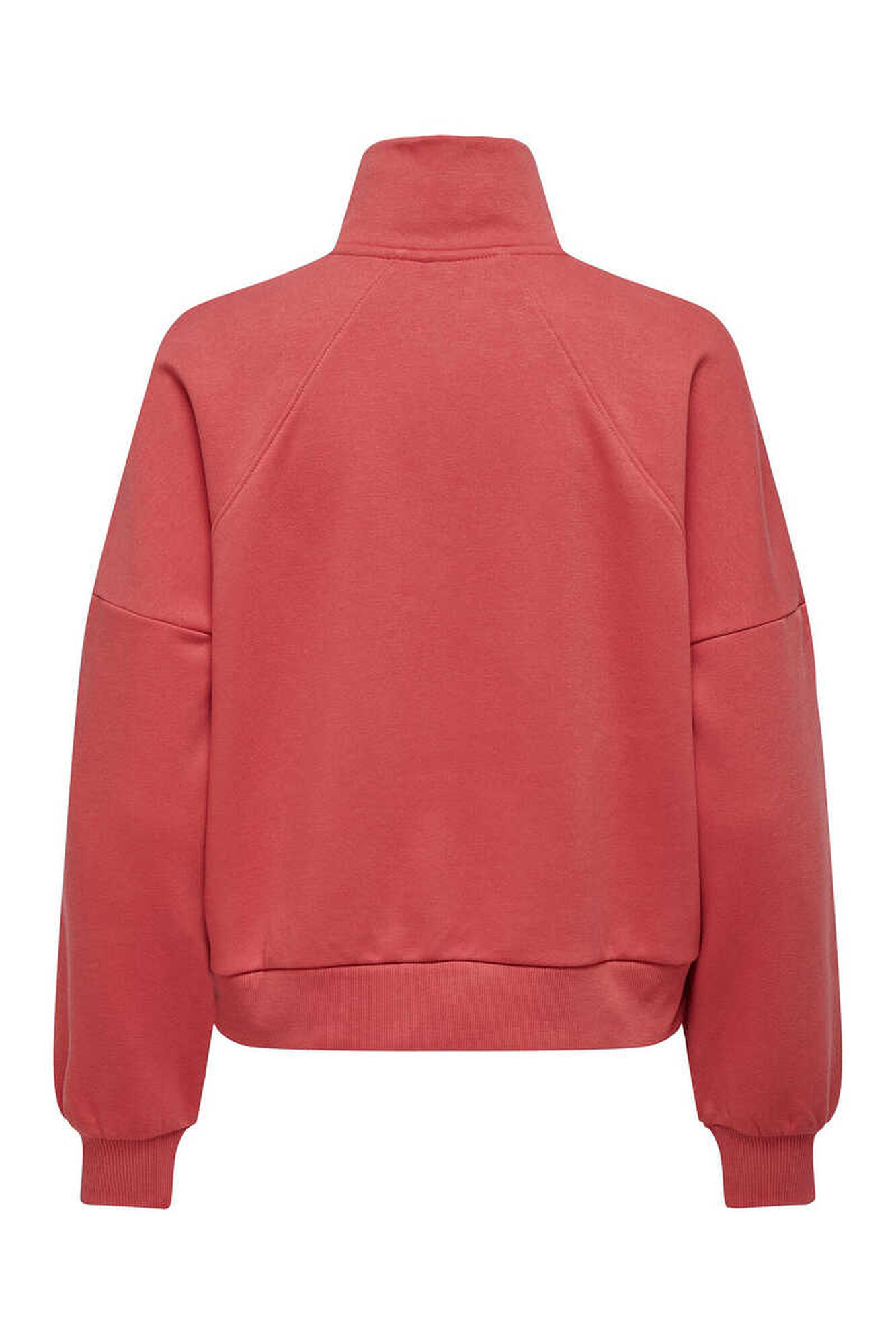 Moletom cropped de gola alta