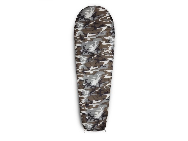 Where tomorrow Mumienschlafsack Polyester, Camouflage Grau Schlafsack für eine Person