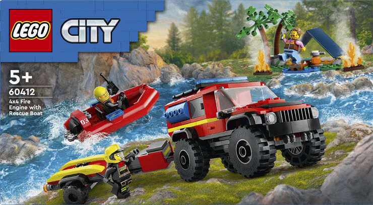 Lego Firhjulstrukket brandbil 60412