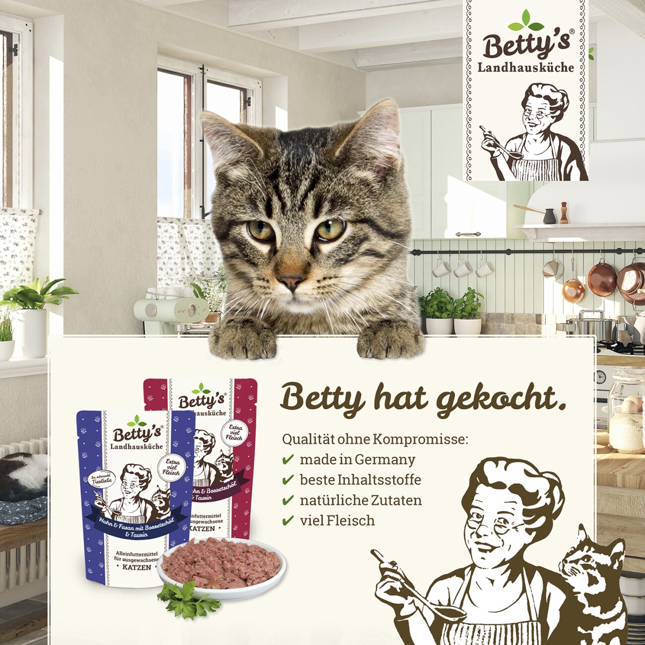 Betty's Landhausküche mit Känguru & Kartoffel 6x200 g