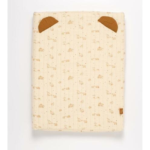 Matelas à langer + serviette éponge Orsino - Beige - SAUTHON Baby déco