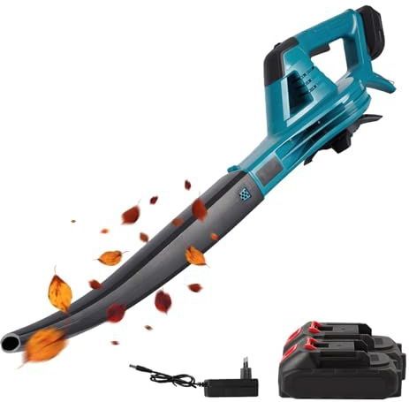 Bladblazer - Accubladblazer voor Makita 18 V - 350 km/u - 6 Snelheden - Inclusief 2 Accu's en Oplader