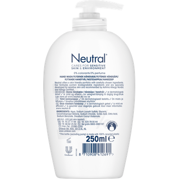 Neutral Vloeibare Handzeep 0% 250 ml