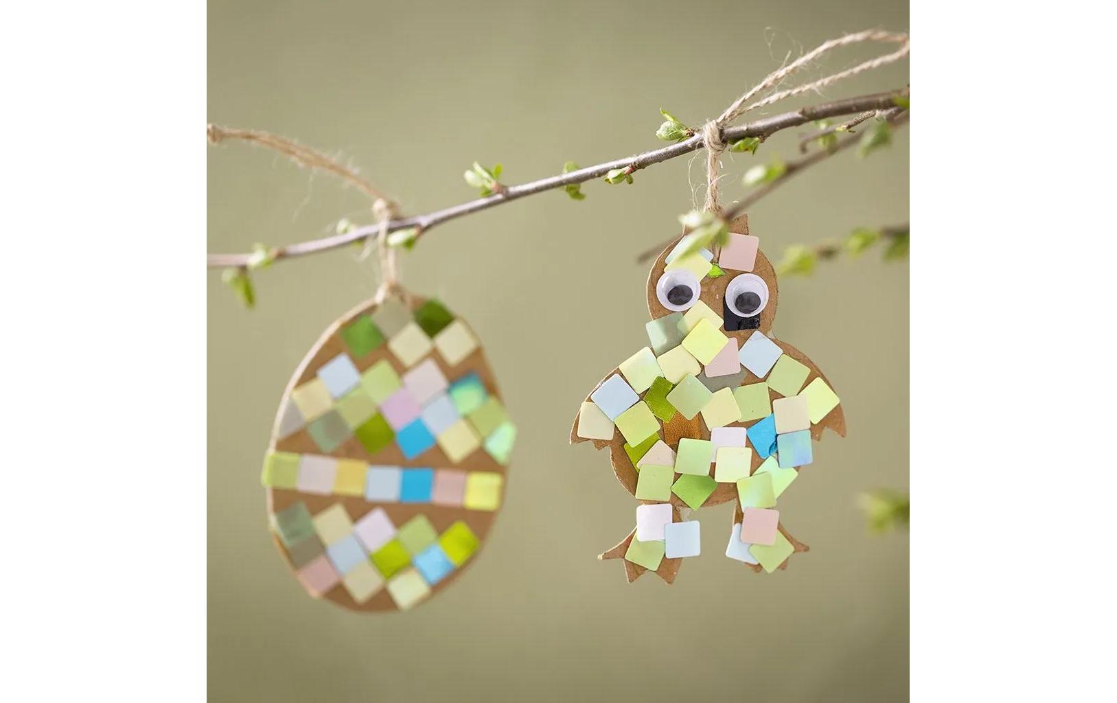 Bastelset Ei und Huhn 1 Stück, MehrfarbigMini Kreativ Set für Kinder