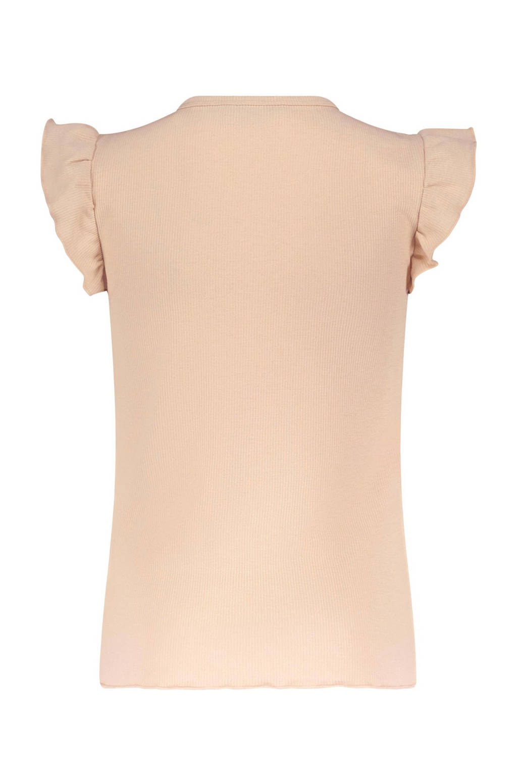 NoBell’ T-shirt Kiss met ruches lichtroze