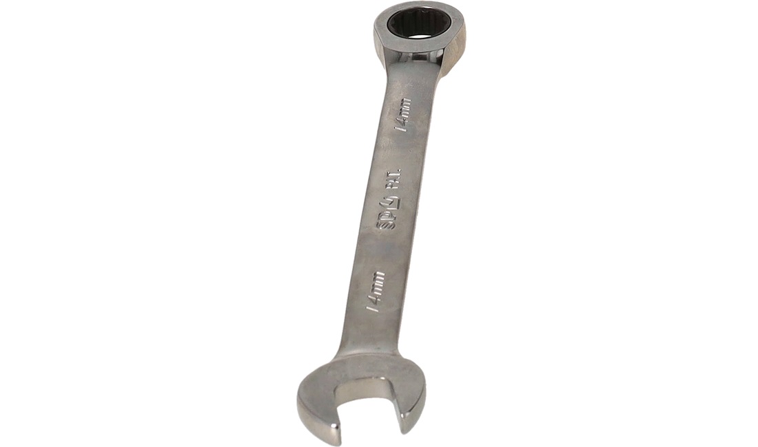 Ringgaffelnøgle 14mm m/skralde
