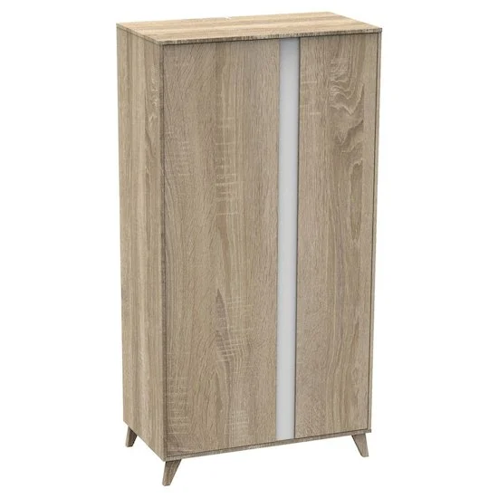 Nova new armoire 2 portes   Blanc lin        de               Sauthon Baby's Sweet Home