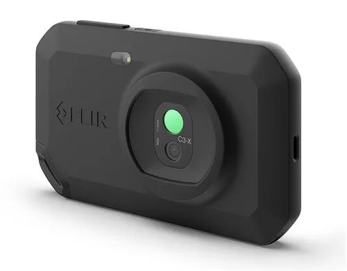 FLIR C3-X - Termisk og visuelt lyskamerakombo - kompakt - 0.012 MP - Wi-Fi - sort