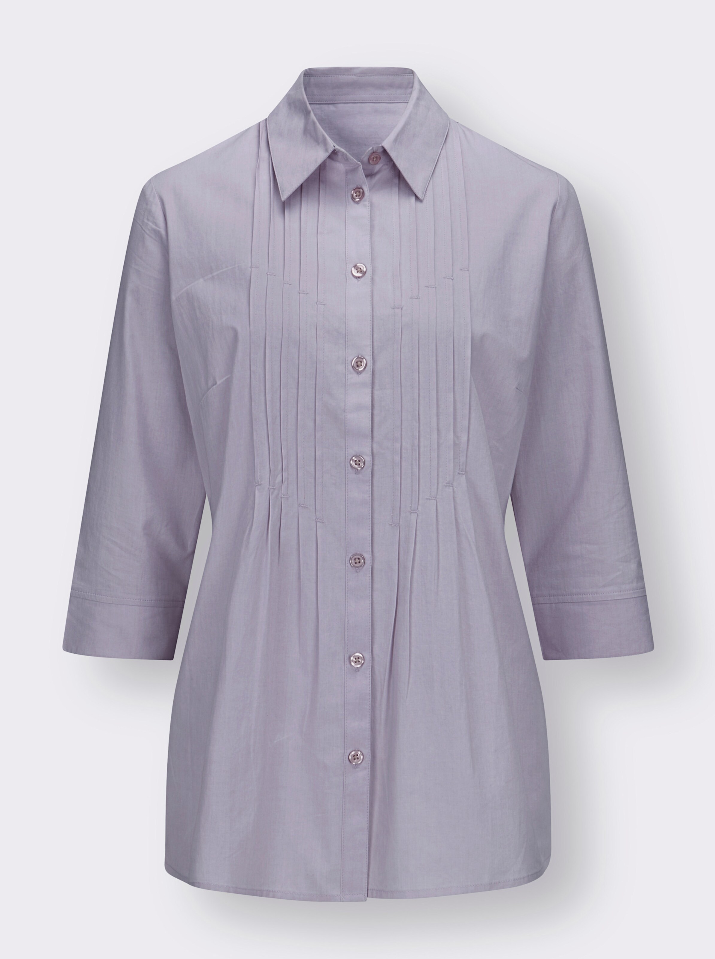Longbluse mit Biesenverzierung