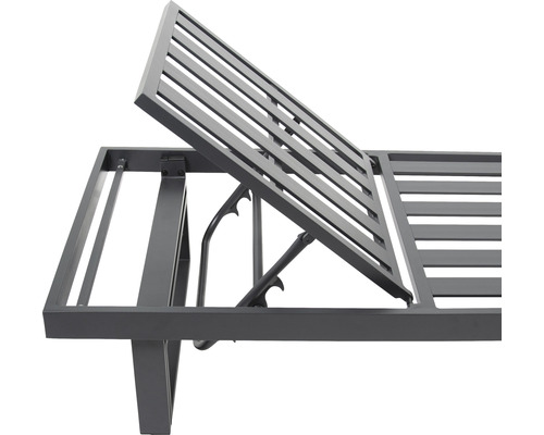 Tuinmeubelset loungeset bellavista 5-zits bestaande uit: driezitsbank, tafel inclusief kussens, aluminium antraciet