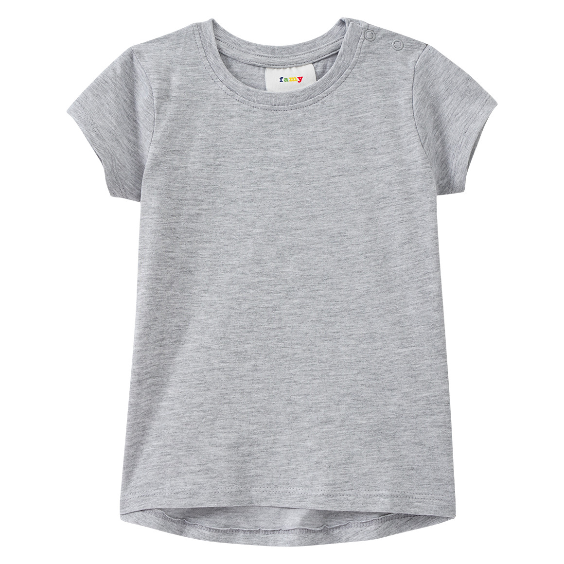 Famy 3 Baby T-Shirts im Basic-Look dunkelgrau / hellgrau / hellrosa