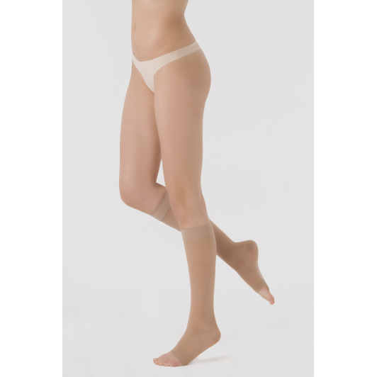 Chaussettes pieds ouverts Sigvaris Dynaven Transparent Classe 2