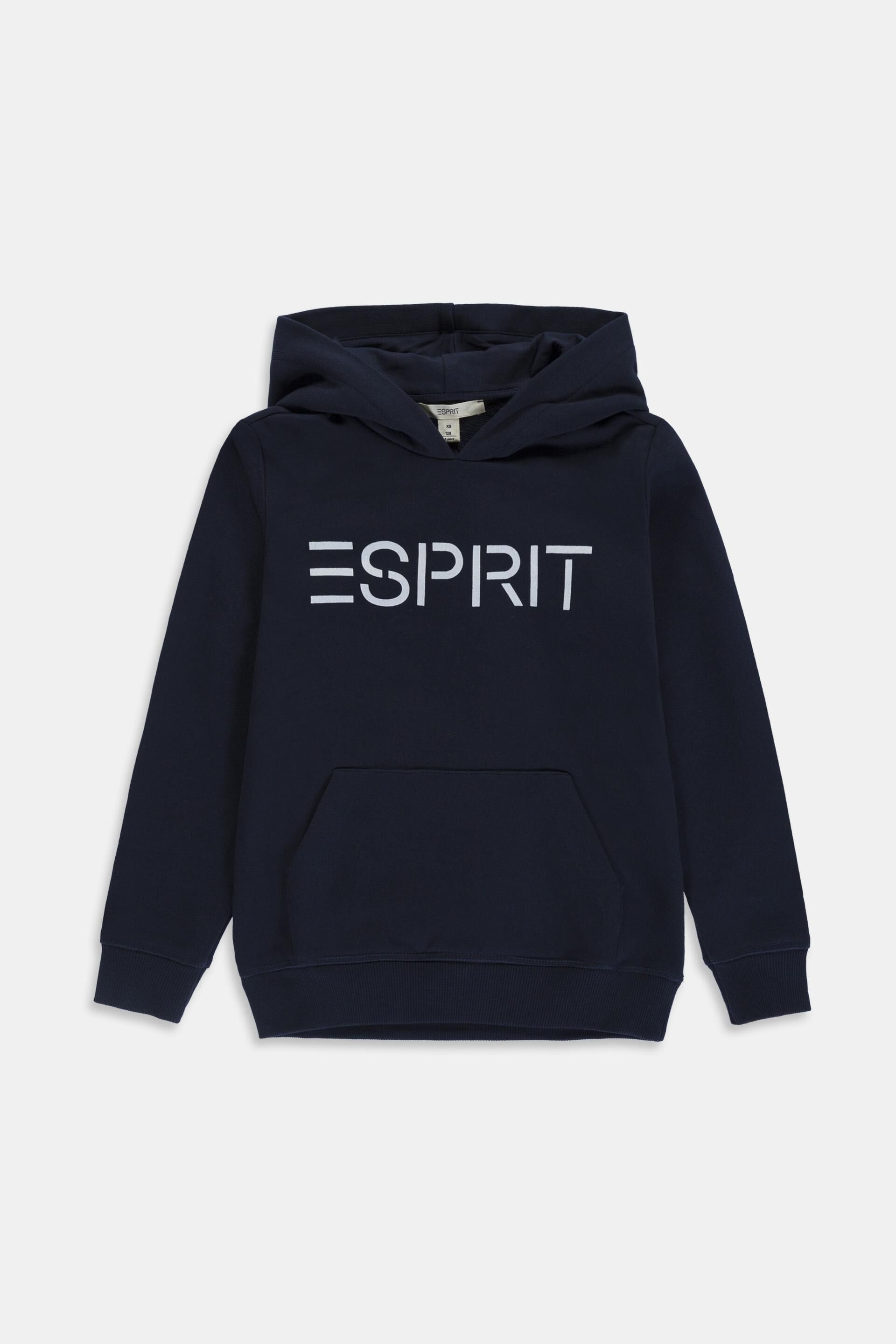 Sweat à capuche et logo imprimé, 100% coton