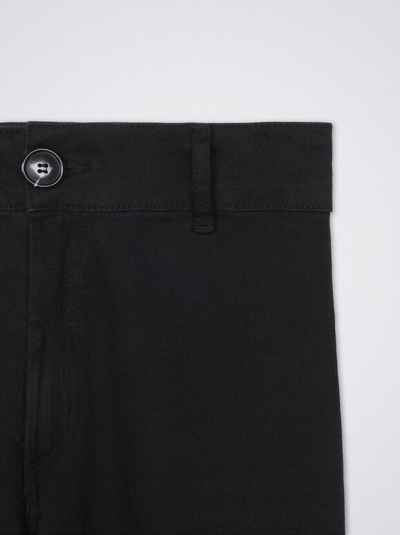 Calça jeans de algodão - Preta